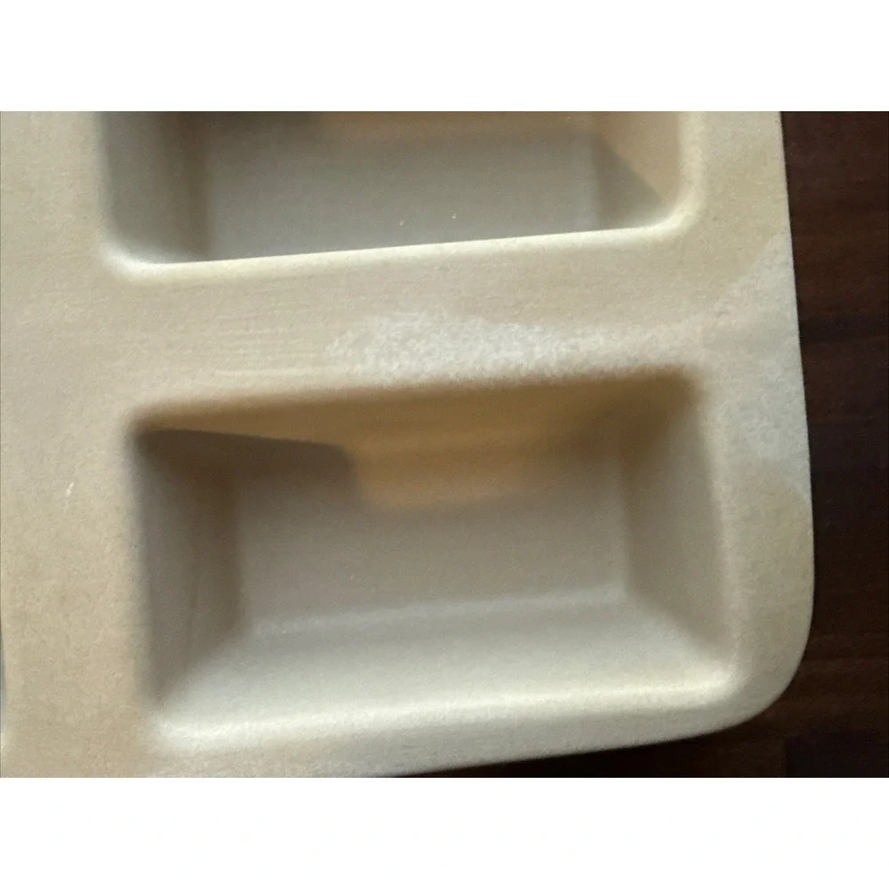 PAMPERED CHEF STONEWARE 4 MINI LOAF BREAD PAN FAMILY HERITAGE CLASSIC COLLECTION